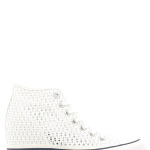 Converse : Chuck Taylor All Star mid lux tiny crochet White/white