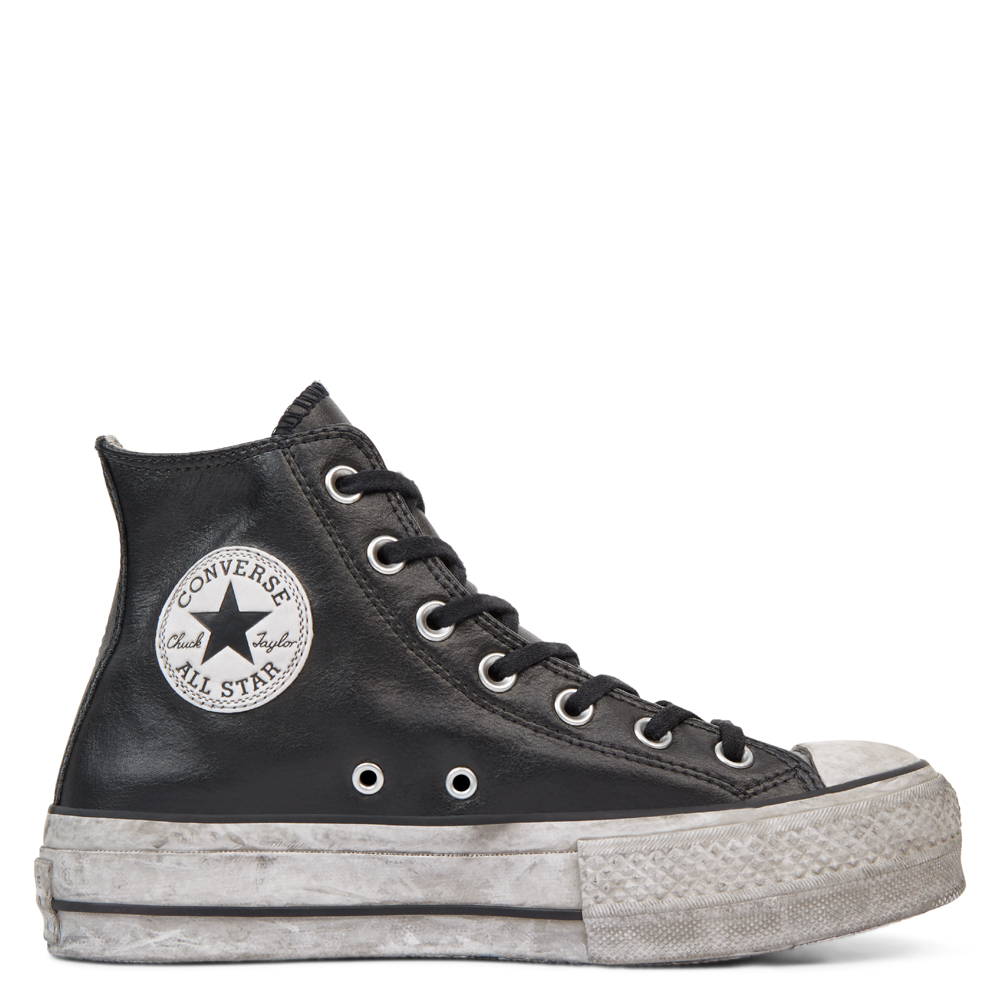 converse leather nere